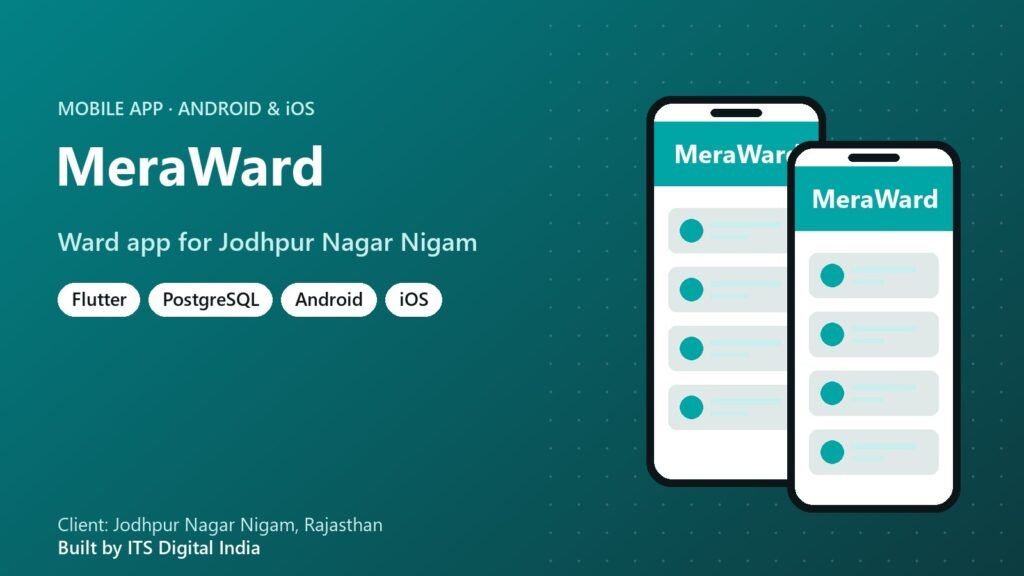 MeraWard mobile app for Jodhpur Nagar Nigam on Android and iOS