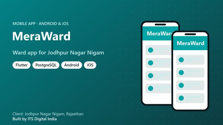 MeraWard mobile app for Jodhpur Nagar Nigam on Android and iOS