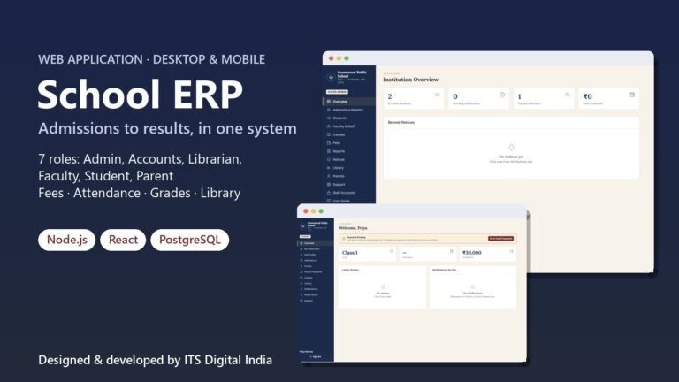 School ERP administrator dashboard and student portal, built with Node.js, React and PostgreSQL